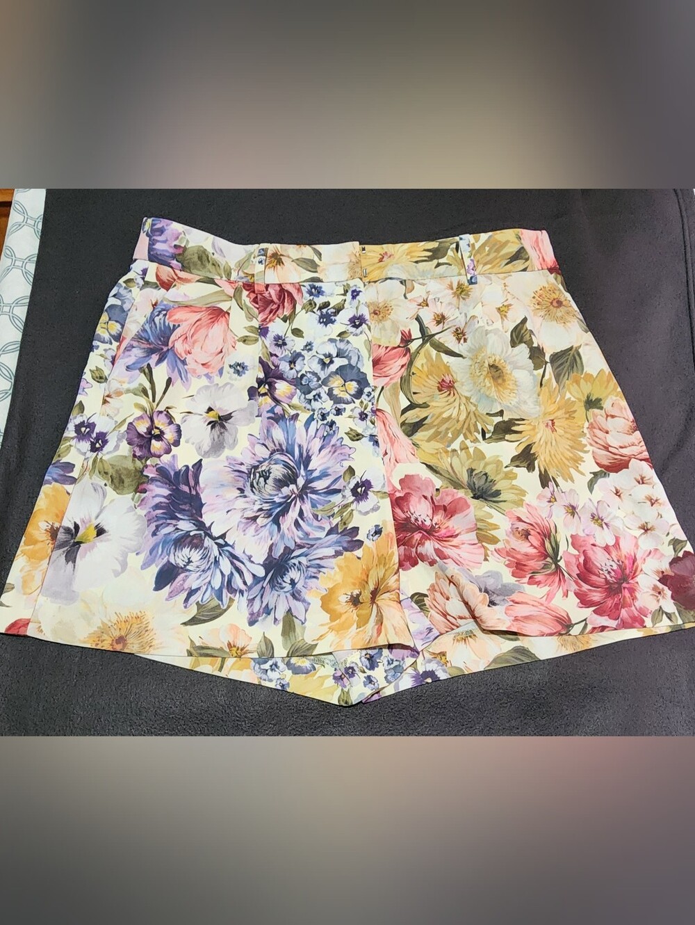 Express Floral Circle Skirt - Pink, Purple, Yellow, Green. Sz 14